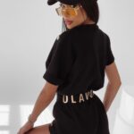 -wyprzedane-T-shirt z napami Iryda Ola Voga czarny