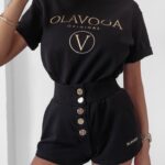 -wyprzedane-T-shirt z napami Iryda Ola Voga czarny