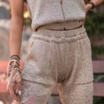 Spodenki dzianinowe Waiwai złote