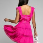 Komplet wakacyjny August fuksja