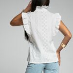 Koszula haftowana Karmen ecru