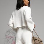 Komplet ażurowy Lets biały