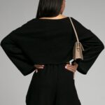 Komplet ażurkowy Freedom czarny