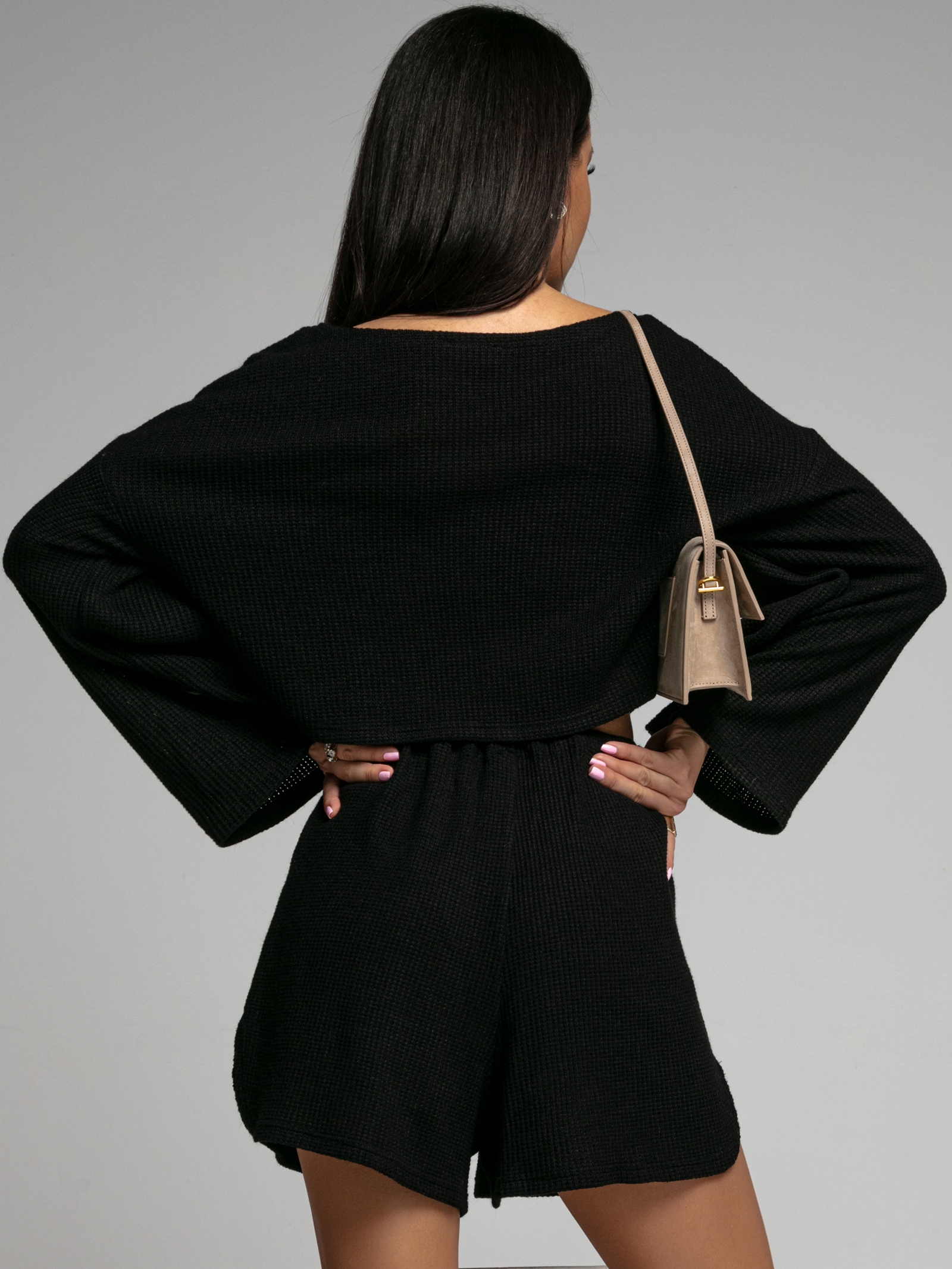 Komplet ażurkowy Freedom czarny