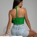 Top boho Holbosh zielony