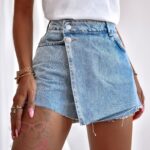 Spódniczko-spodenki jeansowe Dikilek niebieskie