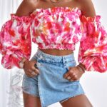 Bluzka hiszpanka NB Power Flower różowy