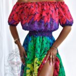 Sukienka maxi NB Butterflies for blondes kolorowa