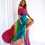 Sukienka maxi NB Butterflies for blondes kolorowa