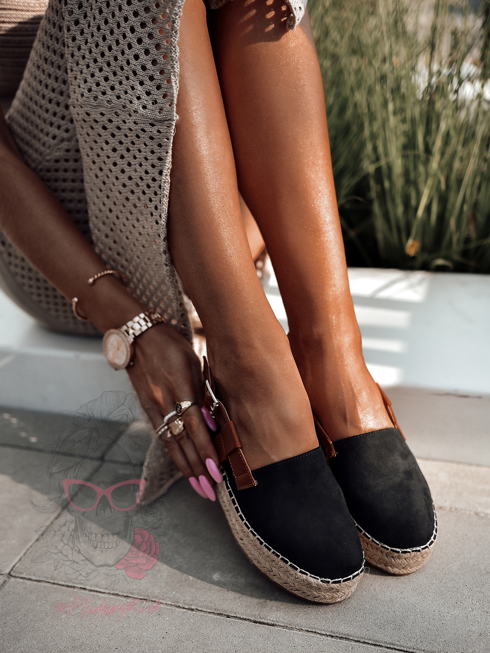 Espadryle na platformie Nifty Rock czarne