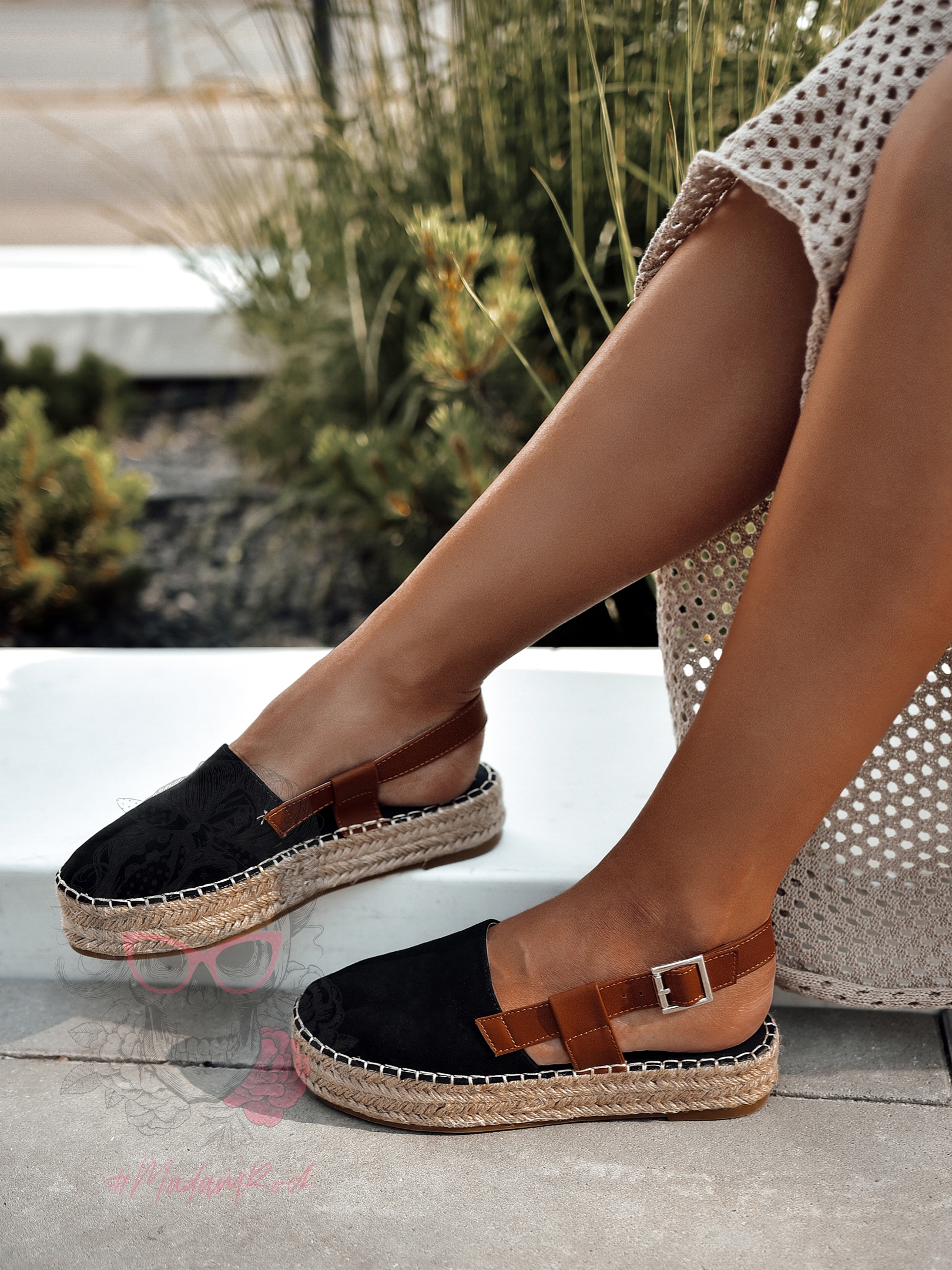 Espadryle na platformie Nifty Rock czarne Espadryle na platformie Nifty Rock czarne