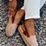 Espadryle na platformie Nifty Rock pudrowe