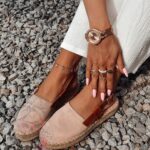 Espadryle na platformie Nifty Rock pudrowe