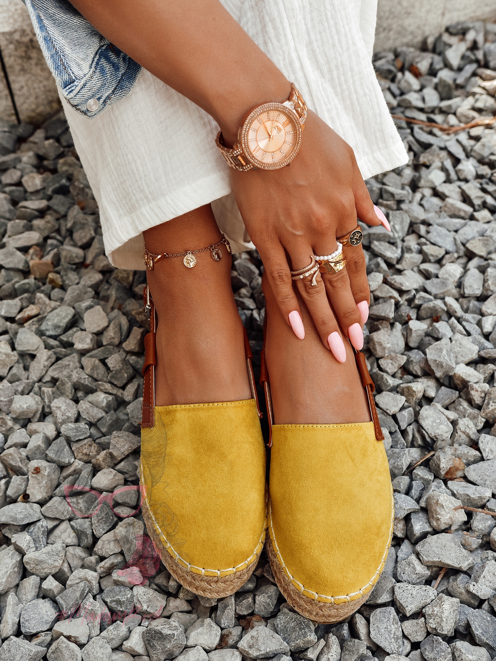 Espadryle na platformie Nifty Rock żółte Espadryle na platformie Nifty Rock żółte