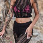 Komplet plażowy Lagunn czarny