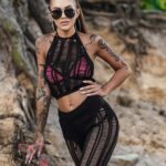 Komplet plażowy Lagunn czarny