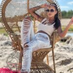 Spodnie sznurkowe z frędzlami Catch ecru