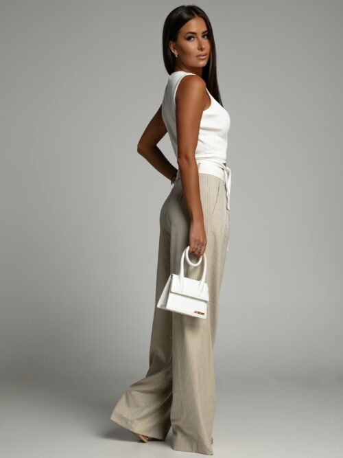 -wyprzedane-Spodnie garniturowe Moniko IV beżowe