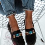 Mokasyny zamszowe Brido Rock czarne