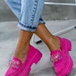 Mokasyny Madam Alecta różowe