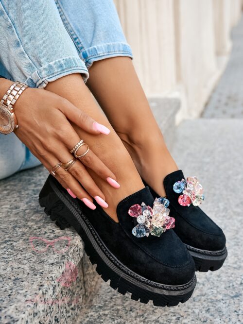 Mokasyny Madam Alecta czarne