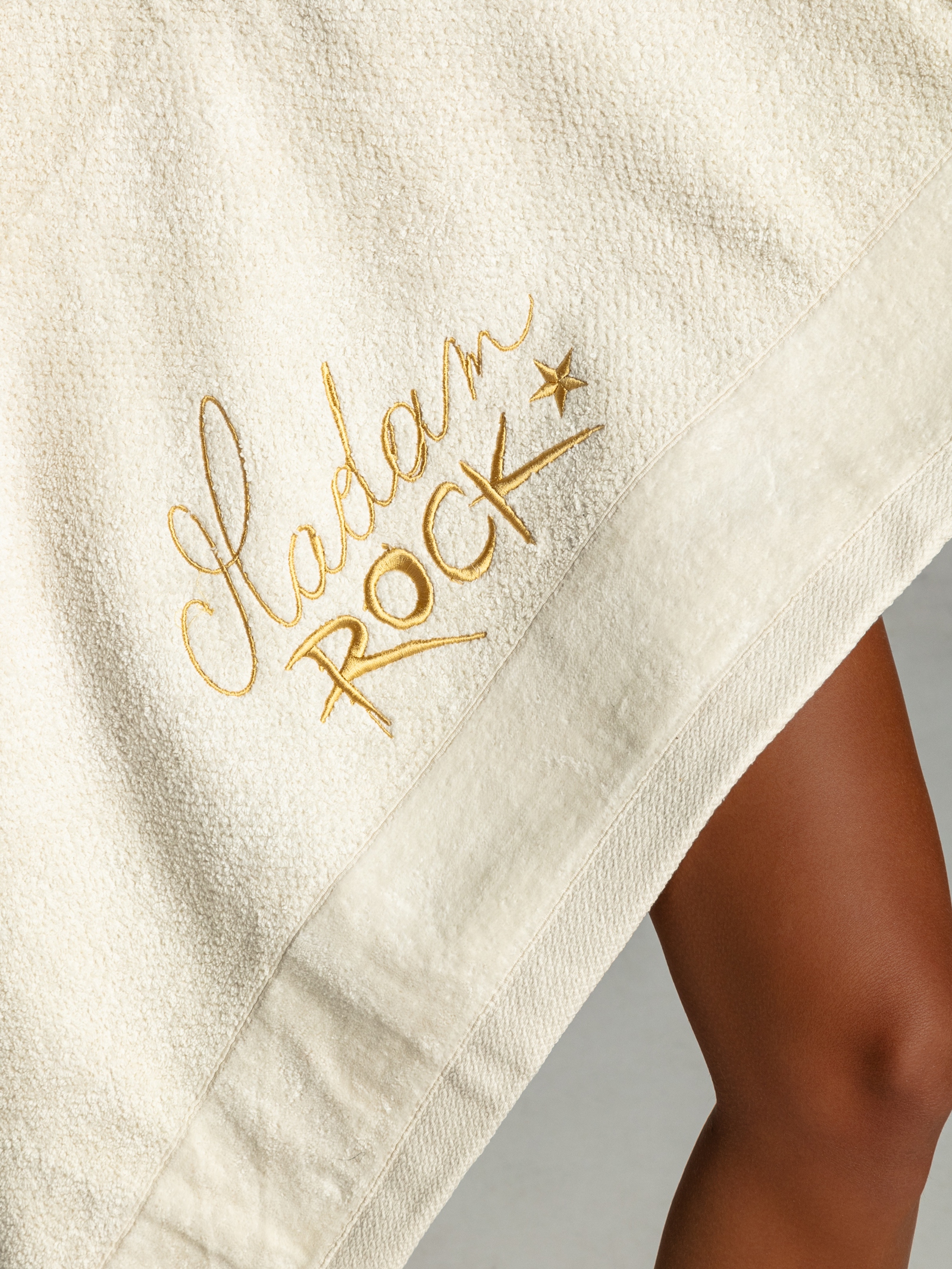 Ręcznik kąpielowy Madam Rock 100x150 550g kremowy