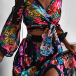 Komplet wakacyjny NB Bali w motyle czarny