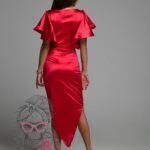 Sukienka satynowa NB Espana czerwona