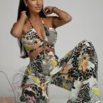 Kombinezon szyfonowy NB Salva beżowy