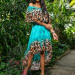 Sukienka wakacyjna NB Tuluca turkusowa