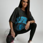 T-shirt dekatyzowany California II grafitowy