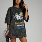 T-shirt dekatyzowany Speed szary