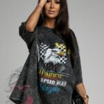T-shirt dekatyzowany Speed szary