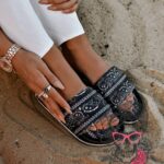 Klapki z cyrkoniami Rock Bandit czarne