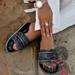 Klapki z cyrkoniami Rock Bandit czarne