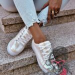 Trampki Madam Iris tęczowe białe