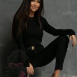 Spodnie jeansowe rurki Gotto czarne