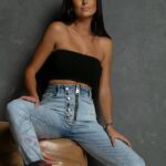 Spodnie jeansowe Pulsanti niebieskie