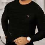 Bluzka męska longsleeve Connor Ola Voga czarna