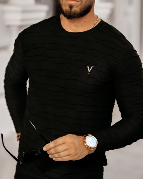 Bluzka męska longsleeve Connor Ola Voga czarna