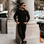 Bluzka męska longsleeve Connor Ola Voga czarna