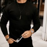 Bluza bawełniana męska Gozo Ola Voga czarna