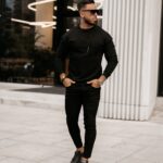 Bluza bawełniana męska Gozo Ola Voga czarna