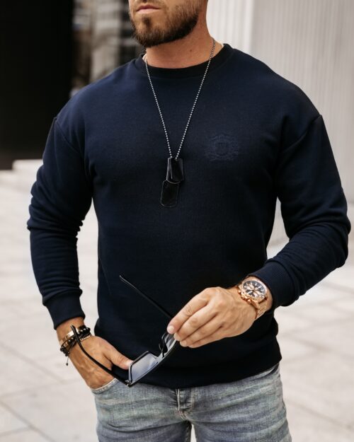 Bluza bawełniana męska Gozo Ola Voga granatowa