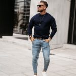 Bluza bawełniana męska Gozo Ola Voga granatowa