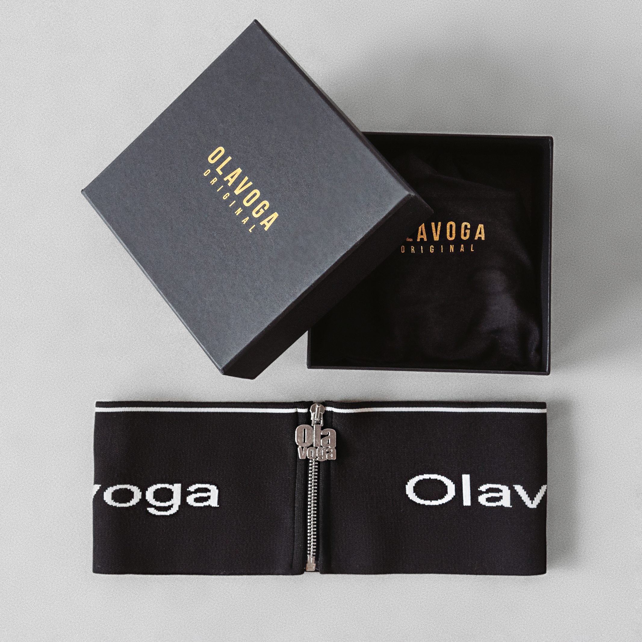 Pasek elastyczny szeroki Ligra Ola Voga czarny