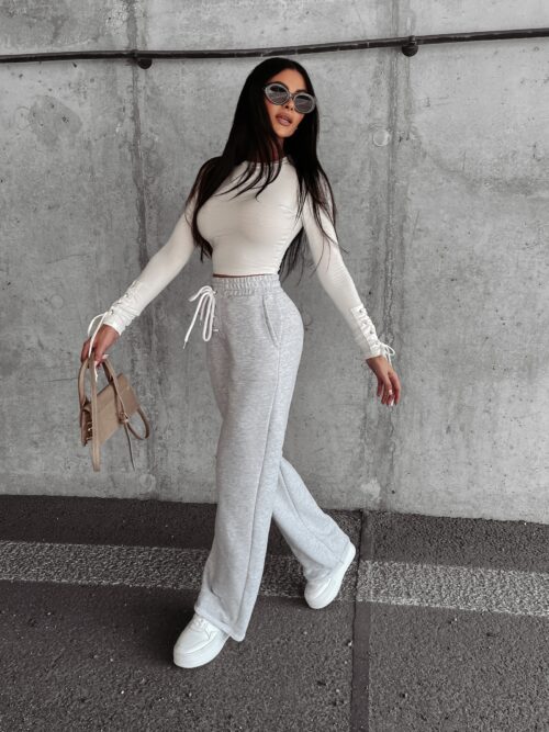 Spodnie dresowe bawełniane Cierra Ola Voga szare