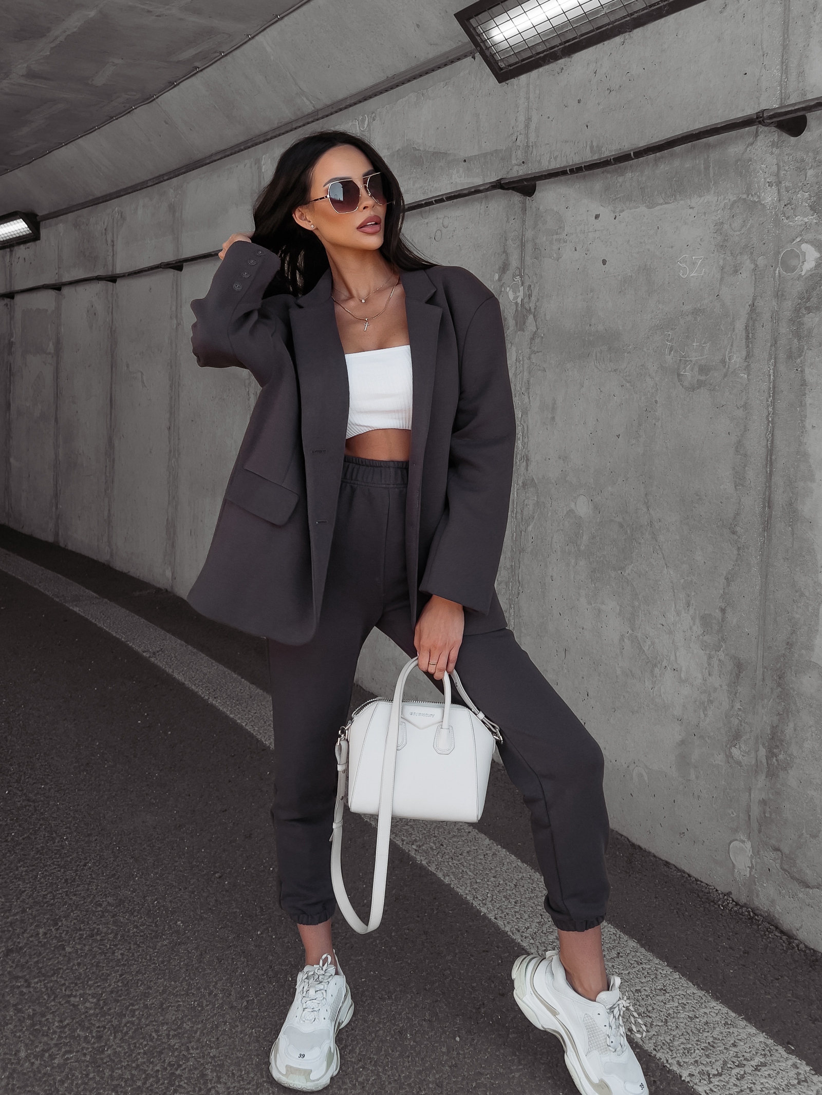 Marynarka damska jednorzędowa Hajos Ola Voga grafitowa Marynarka damska jednorzędowa Hajos Ola Voga grafitowa