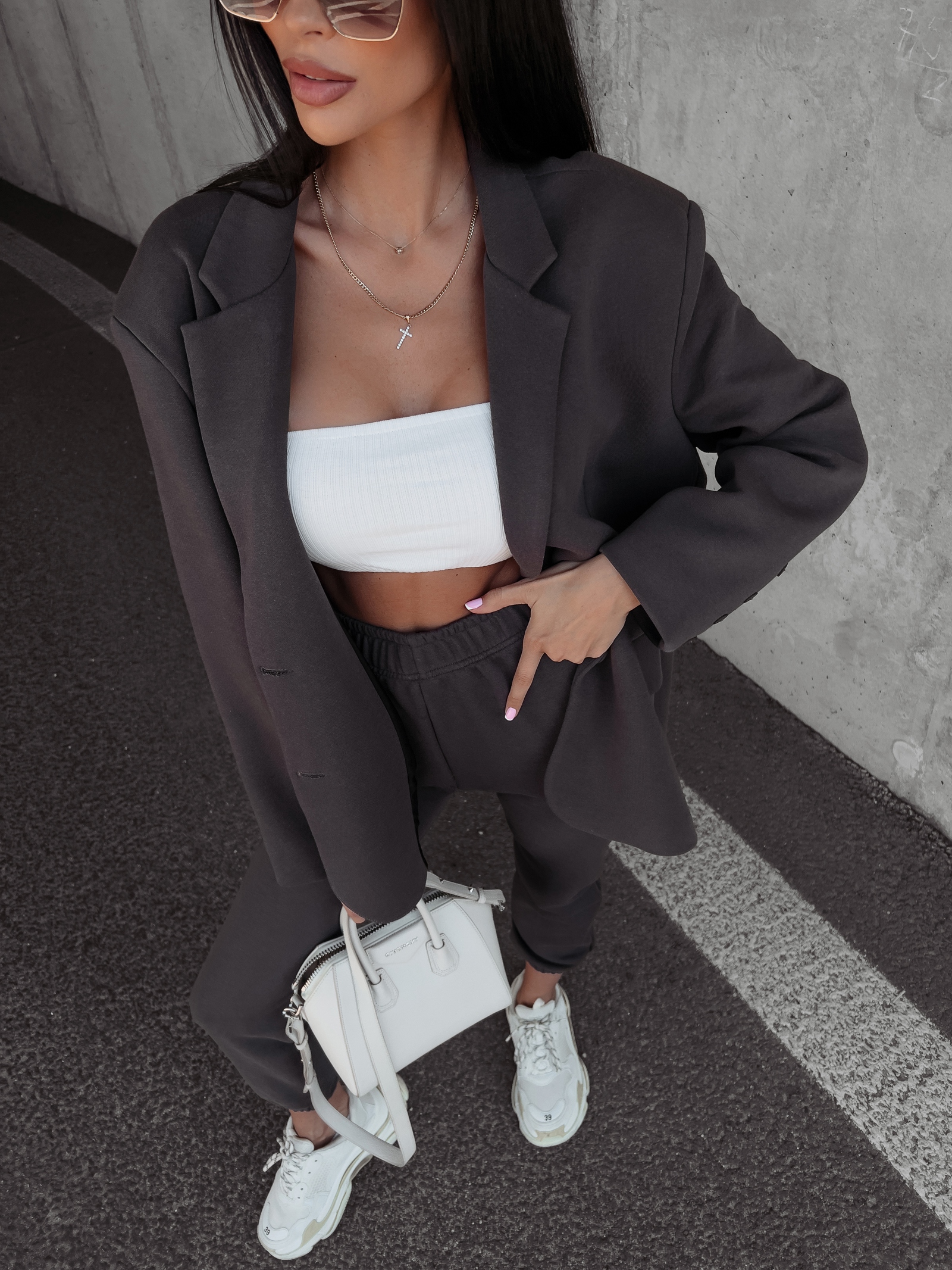 Marynarka damska jednorzędowa Hajos Ola Voga grafitowa Marynarka damska jednorzędowa Hajos Ola Voga grafitowa