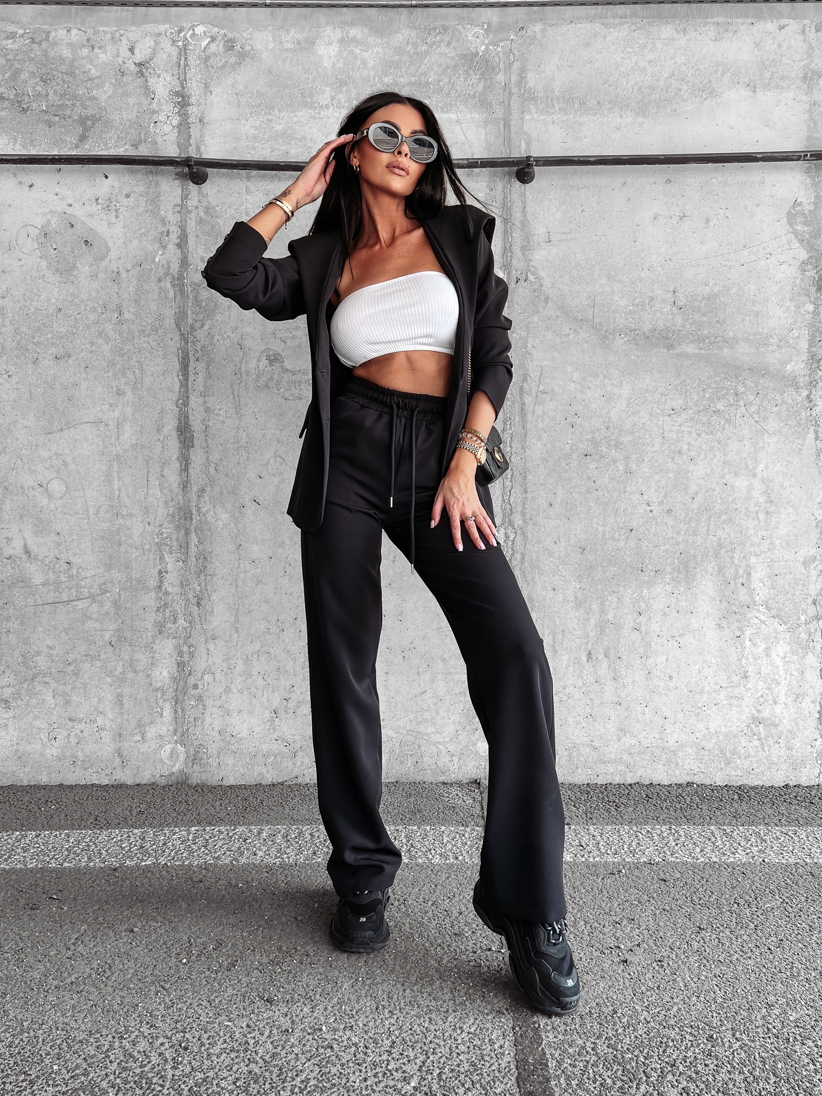 Garnitur komplet damski Kaylin Ola Voga czarny